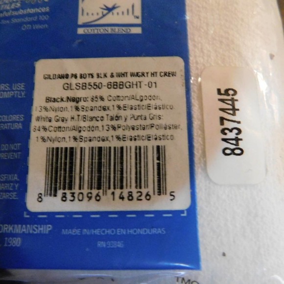 Gildan Smart Basics Boys 6 pr. Crew Socks 10-2.5 - Picture 4 of 4